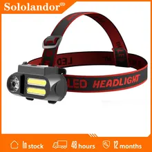 

Portable Mini XPE+2* COB LED Headlamp Work Light Waterproof Headlight Use 18650 Battery for Night Lighting Flashlight head lamp