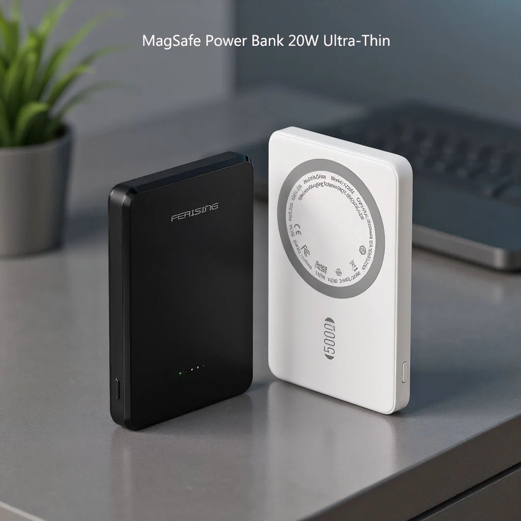 Ultra Slim Magsafe Powerbank 5000 mAh, 8 mm magnetische draadloze Ultra Slim Magsafe Powerbank 5000 mAh, 8 mm magnetische draadloze