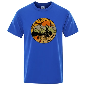 Hiding From Stupid People Funny Camping T-Shirt 1