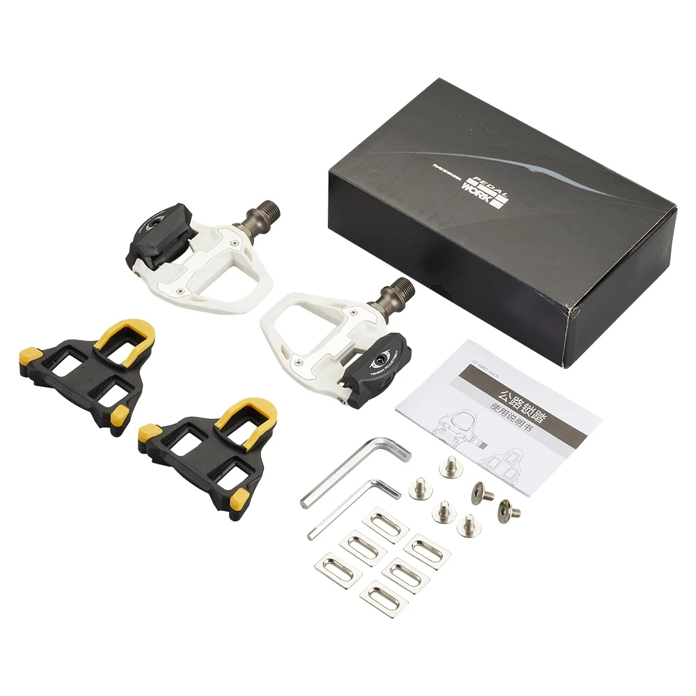 Description Picture 6 of itemSPDING System Road Bicycle Pedals Self-locking Professional Bearings Bike pedal With Cleats Cycling Pedals Bike Accessories