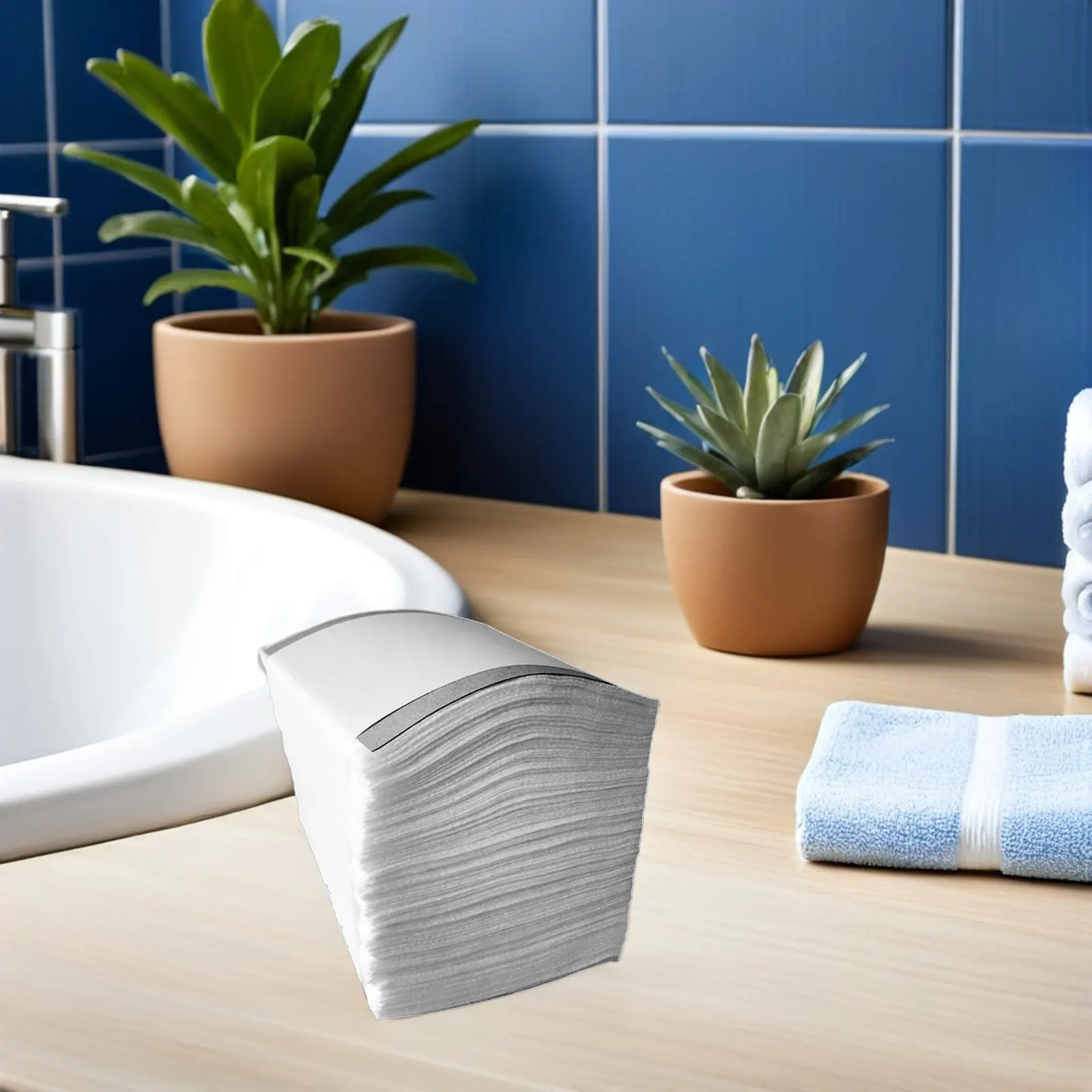 300개입 부직포 메이크업 리무버 패드 부드럽고 흡수력 좋은 일회용 얼굴 스킨케어 클렌징 천 (가정용, 살롱용, 네일아트용)