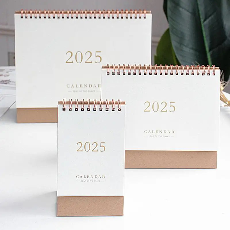 - simple style Table Desk Calendar Table Calendar Desktop Decoration Creative Coil Planning