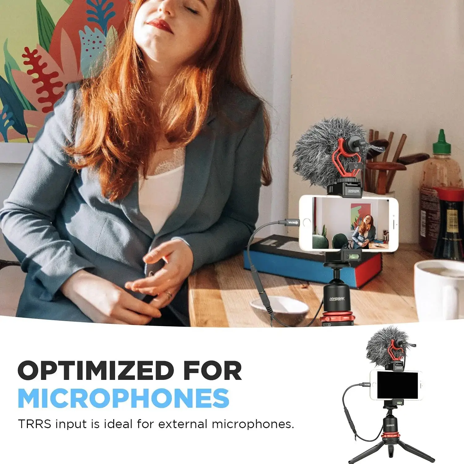 Wireless Microphone Audio Adapter Cable BOYA BY-K1-K9 Professional Extension for iPhone Xiaomi DJI OSMO&trade; ACTION DSLR