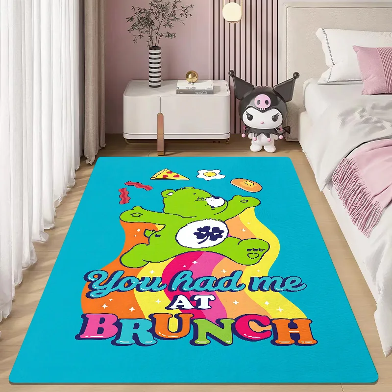 Care Bears Floor Rug Bath Mat Mat for Hallway Bathroom Carpet Rugs Room Mats Entrance Doormat Washable Non-slip Kitchen Rug Home 2