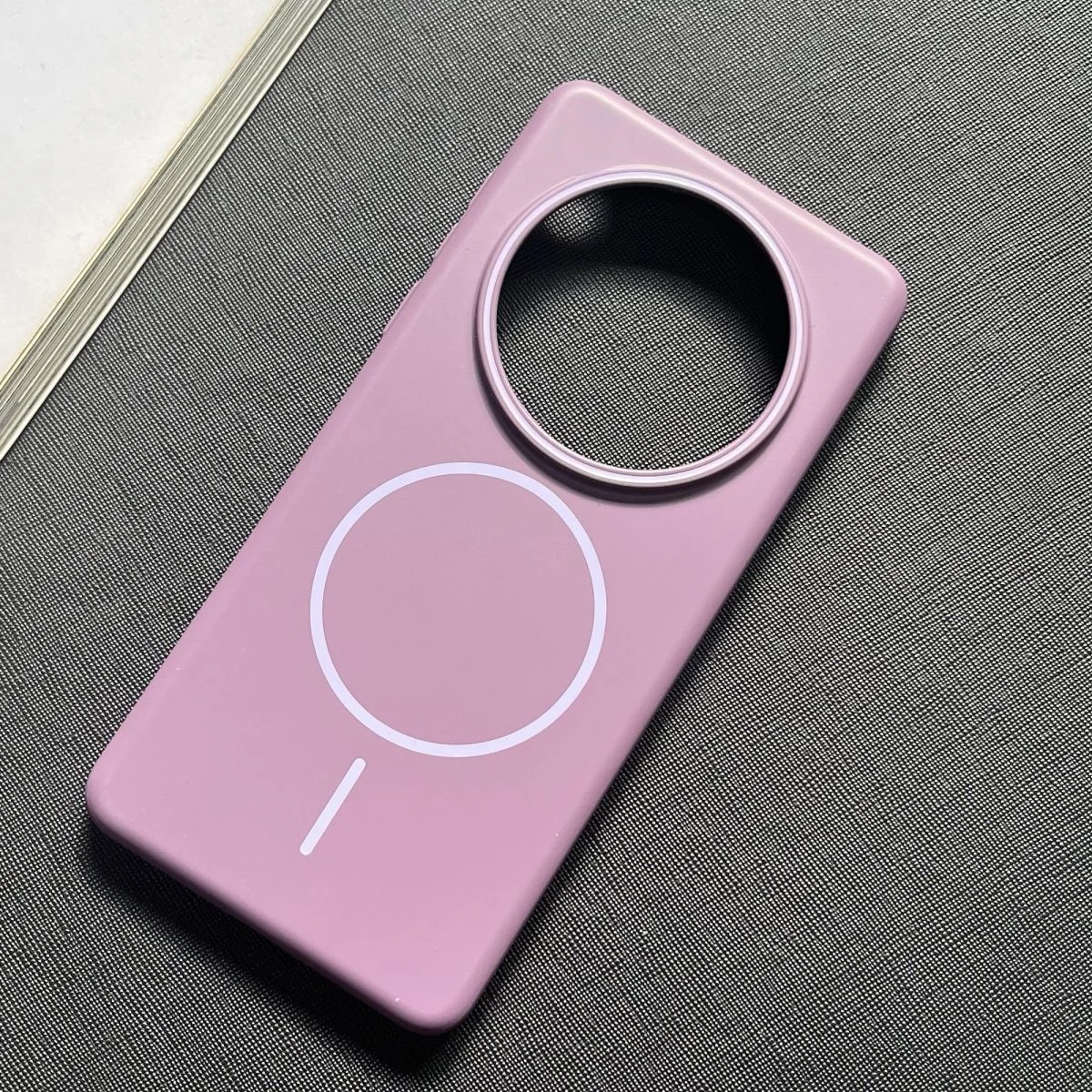 Sleek Magnetic Wireless Charging Protective Back Cover Case - Hard PC Slim Shell