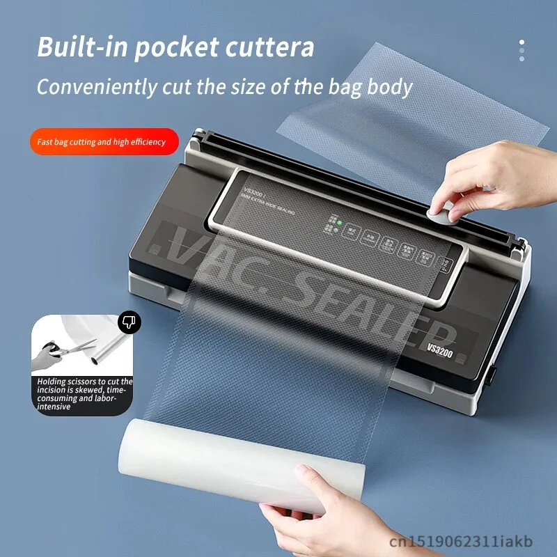 MAGIC SEAL Vacuum Packaging Machine Automatic Vacuum Sealing Machine Commercial Household Food Preservation Machine VS3200 3