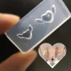 Nail art Valentine Loving Heart Wings Bowknot Silicone Mold DIY Manicure Deco Tools 1