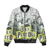 CAVVING 3D Printed  Rock band Sex Pistols  Zipper Bomber Jackets Men Overcoat Mens Coat Zip Up Jackets for Women/Men 1