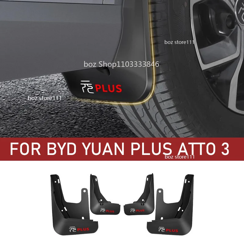 

Car Mudflaps Mud Flaps Splash Guards Mudguards Mud Flap Front Rear Fender Protector ABS For BYD Yuan plus ATTO 3 EV Accessories