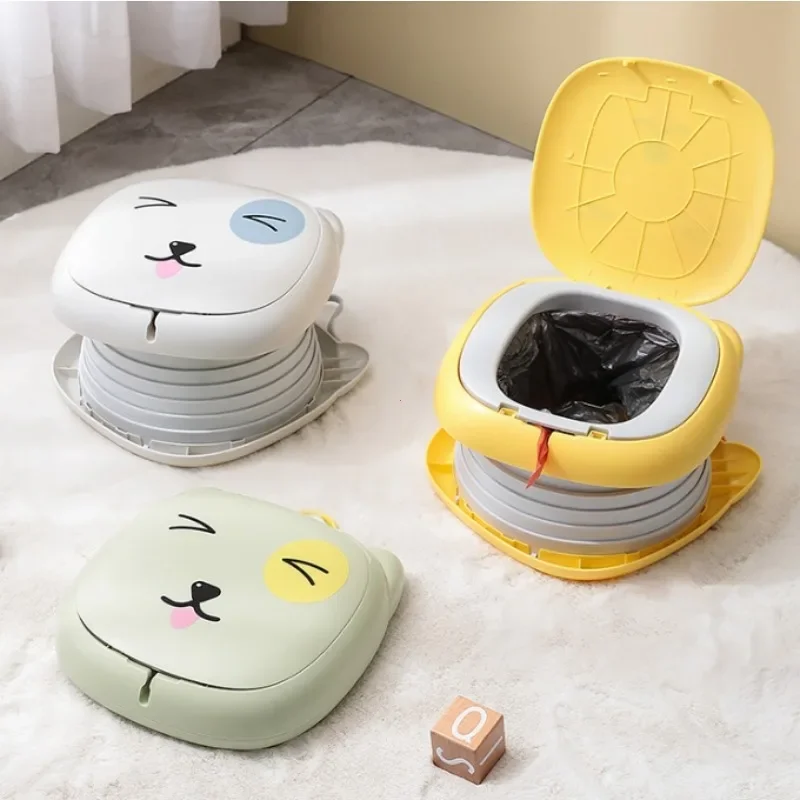 Portable Potty for Toddler Travel Foldable Potty Training Toilet for Car Camping Indoor Outdoor Bathroom for Baby Children Kids 2