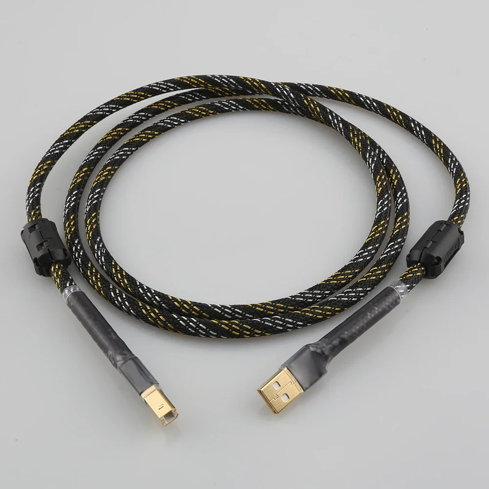 Audio Video Cable HIFI USB Cable 4N OFC USB Type A To B Data HiFi DAC PC
