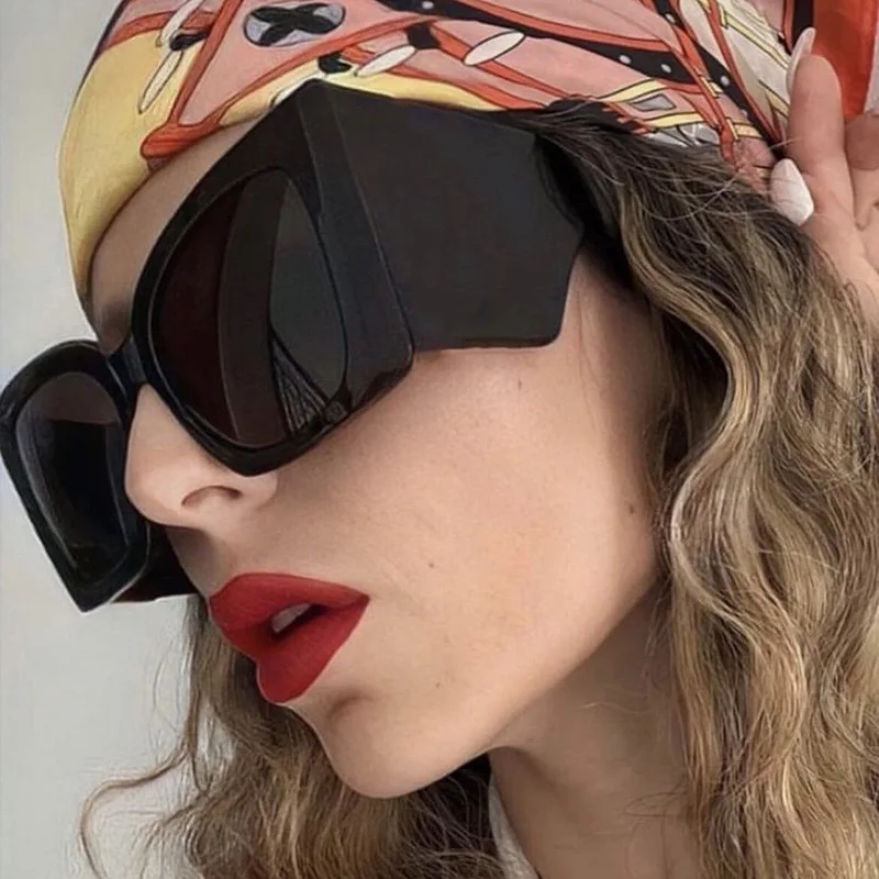 

New INS Super Large Butterfly Cat Eye Women High Sunglasses Fashion Brand Designer Designed Versatile Sunshade Goggles UV400