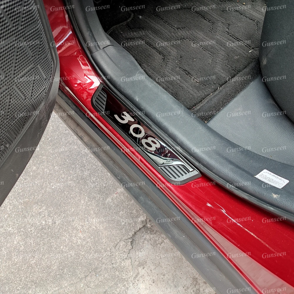 Battitacco In Acciaio Per Peugeot 308 208 508 | 4 Pezzi | Adesivo 3M | Anti-Graffio - Foto 9