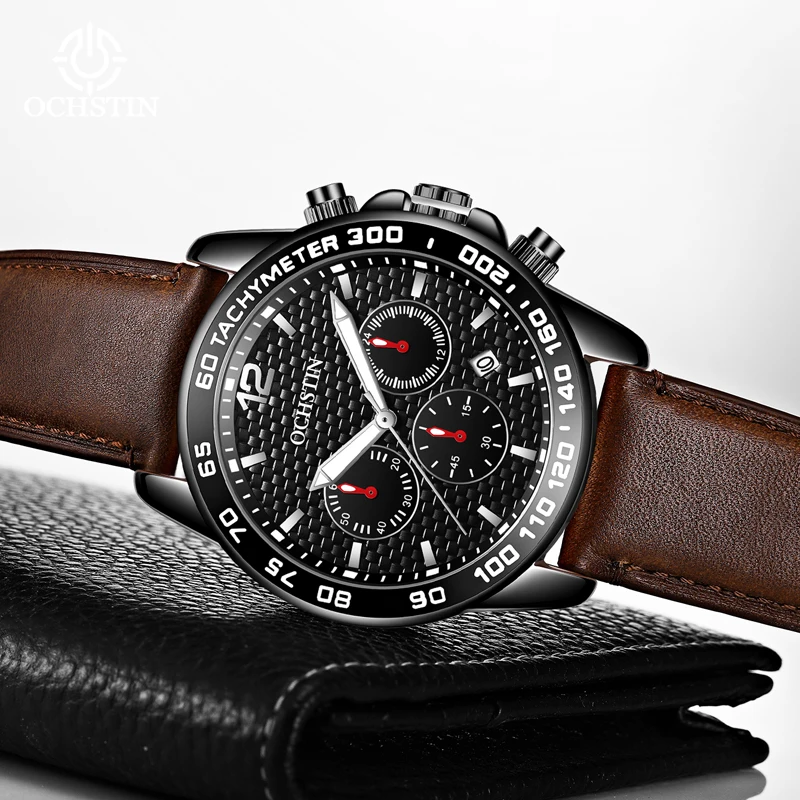 OCHSTIN New 2024 Navigator Series Leisure and Comfortable Multi functional Quartz Movement Watch Men's Quartz Watch