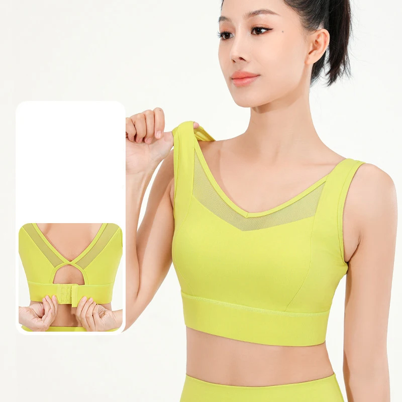 

Бюстгальтер для тренажерного зала Спортивный Топ Для Фитнеса С Высокой Поддержкой Бюстгальтер Push Up Обучение Беспроводной Тренировки Йога Фитнес Носить Дамы Регулируемый Топ Новый