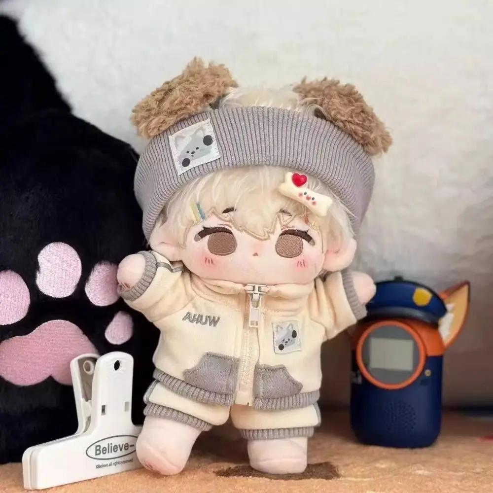Hoodie 20cm Plush Toy Clothes Overalls Shoulder Strap Cotton Doll Clothes Dress Up Sportswear Plush Toy Clothes 20cm Doll