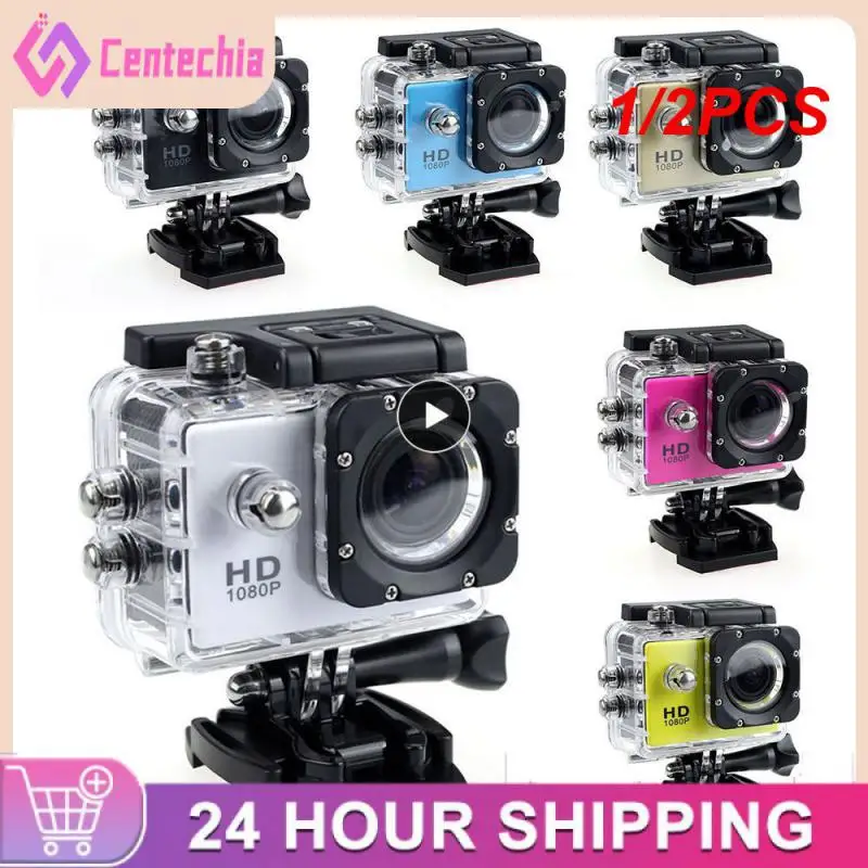 

1/2 шт. пластиковая Водонепроницаемая камера для дайвинга на 30 м, Спортивная мини-видеокамера DV 1080P для велосипеда, шлема, Автомобильный видеорегистратор, уличная камера