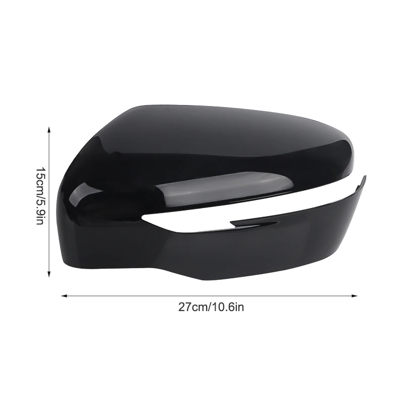 닛산 Qashqai 2015-2019 Murano Rogue Pathfinder 가열식 백미러 유리 교체용 사이드 백미러 커버 캡