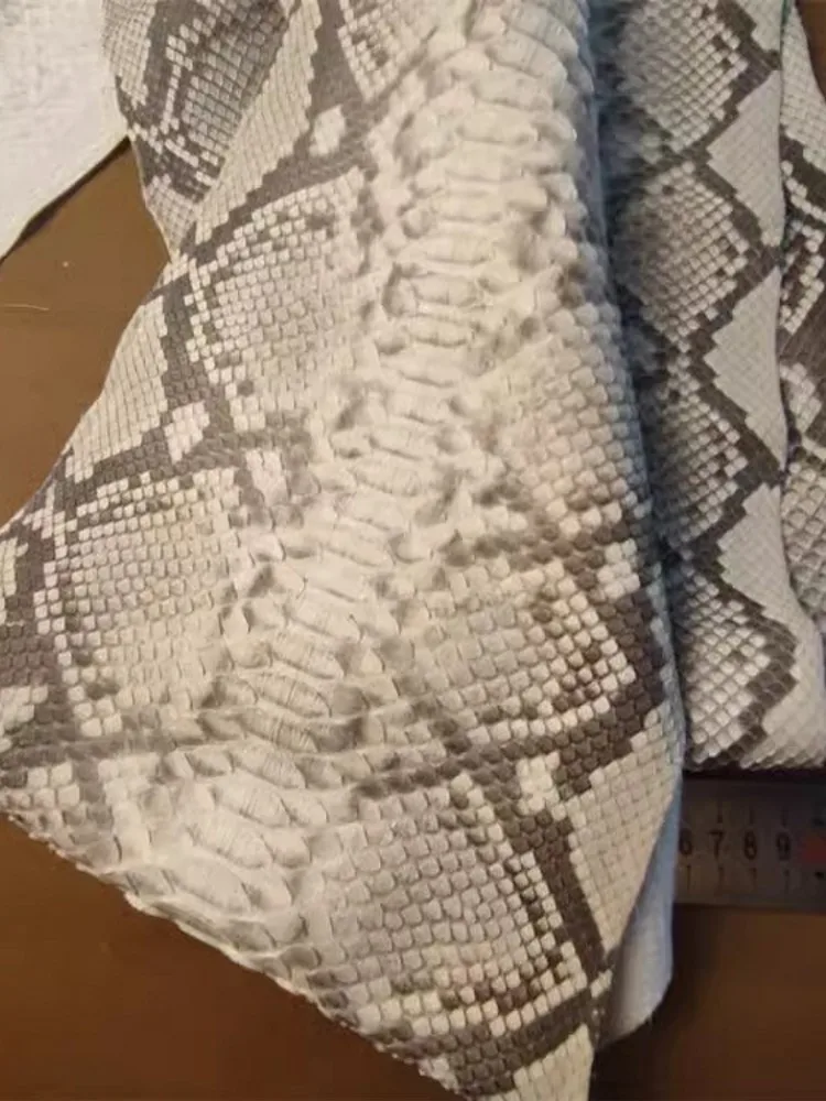 Real Python Skin Material Piece Leather Craft Wallet DIY Accessories Genuine Leather Fabric