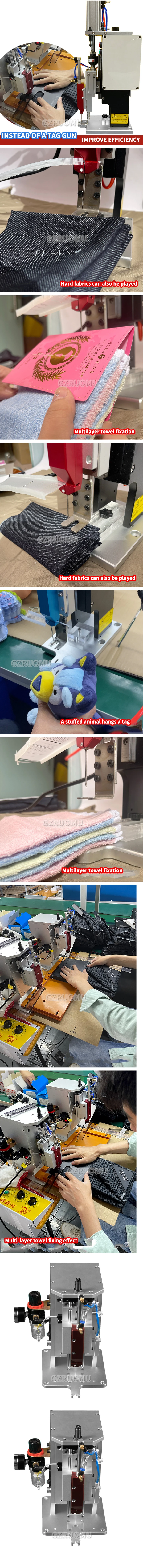 Clothes Label Machine Clothes Garment Pneumatic Electric Price Label Tagging Tag