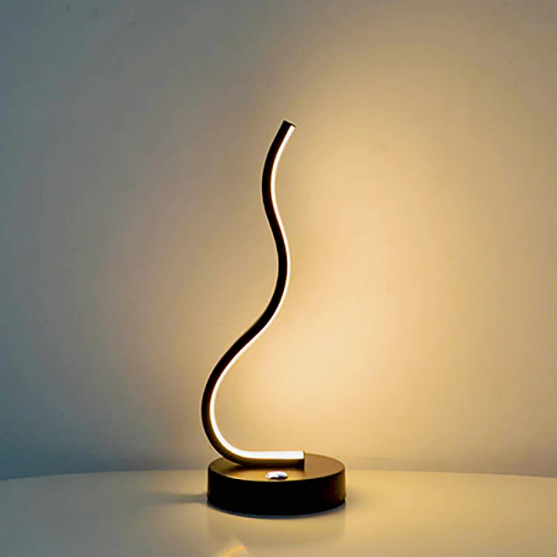 Lampada da tavolo moderna a LED Touch Swith Light per soggiorno camera da letto studio sul comodino protezione degli occhi decorazione del desktop Luminaria ambientale_voghion.com