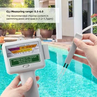 Yieryi 2 In 1 PH & CL2 Meter Swimming Pool Spa Chlorine Monitor Tester PC101 Aquarium Hot Spring Water Quality Analytical Device 2