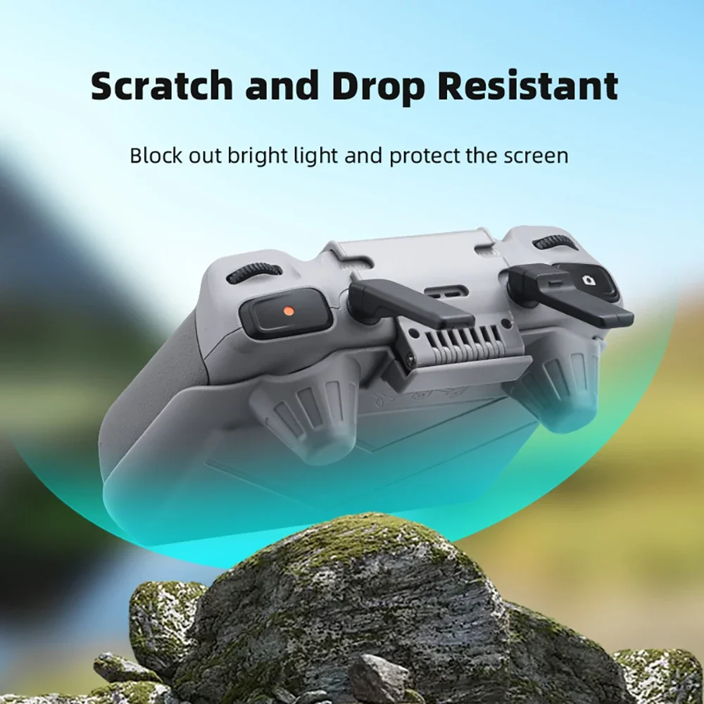 Pare-soleil pour télécommande de drone RC 2, anti-reflet, pliable, gris clair