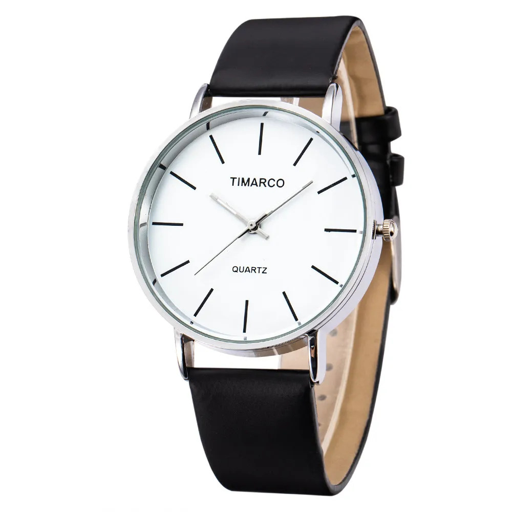 Minimalist Women's Fashion Metal Round Dial Quartz Watch