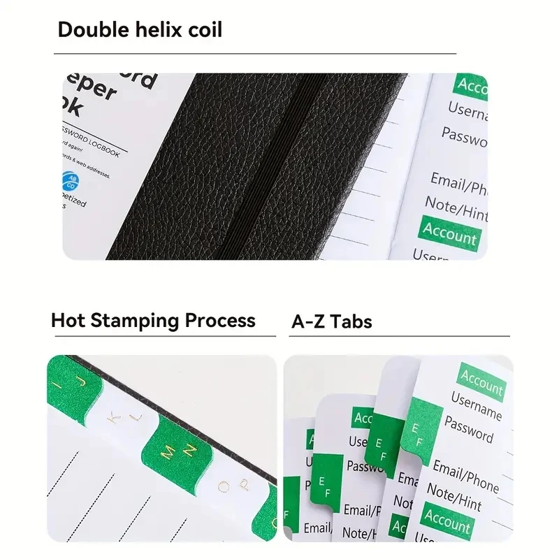 Student Notebook Password Storage Book Password Keeper Book With Alphabetical Tabs Notebook Notepad Diary Notebooks Writing Pads Office School Supplies