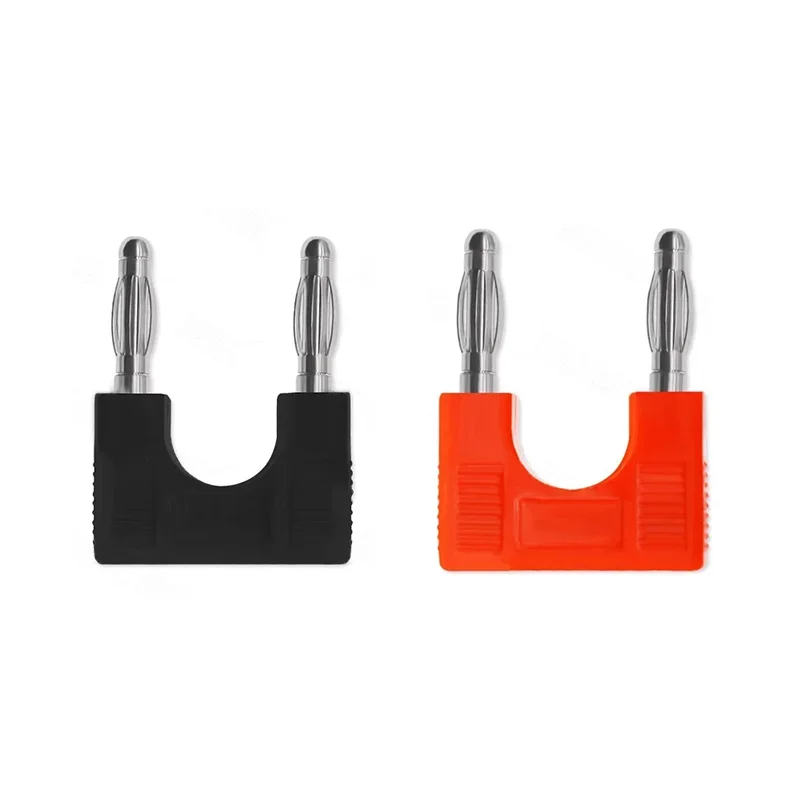 8pcs/4mm Banana Plug Terminal Electrical Connector Short-circuit Plug Couple Jumper Instrument Test Line Socket Adapter