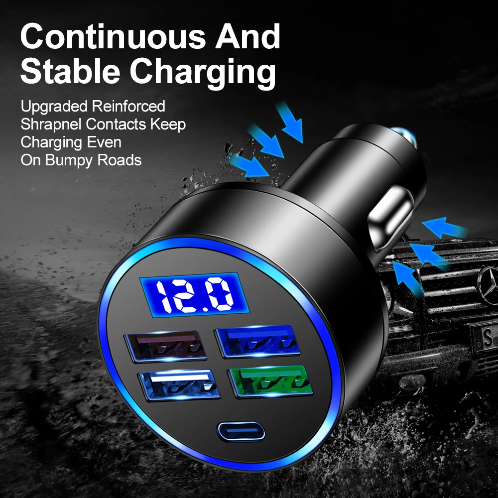 3.1A PD Car Charger USB Type C Fast Charging Mobile Phone Charger Adapter For iPhone 15 Pro Xiaomi Huawei Samsung Quick Charger