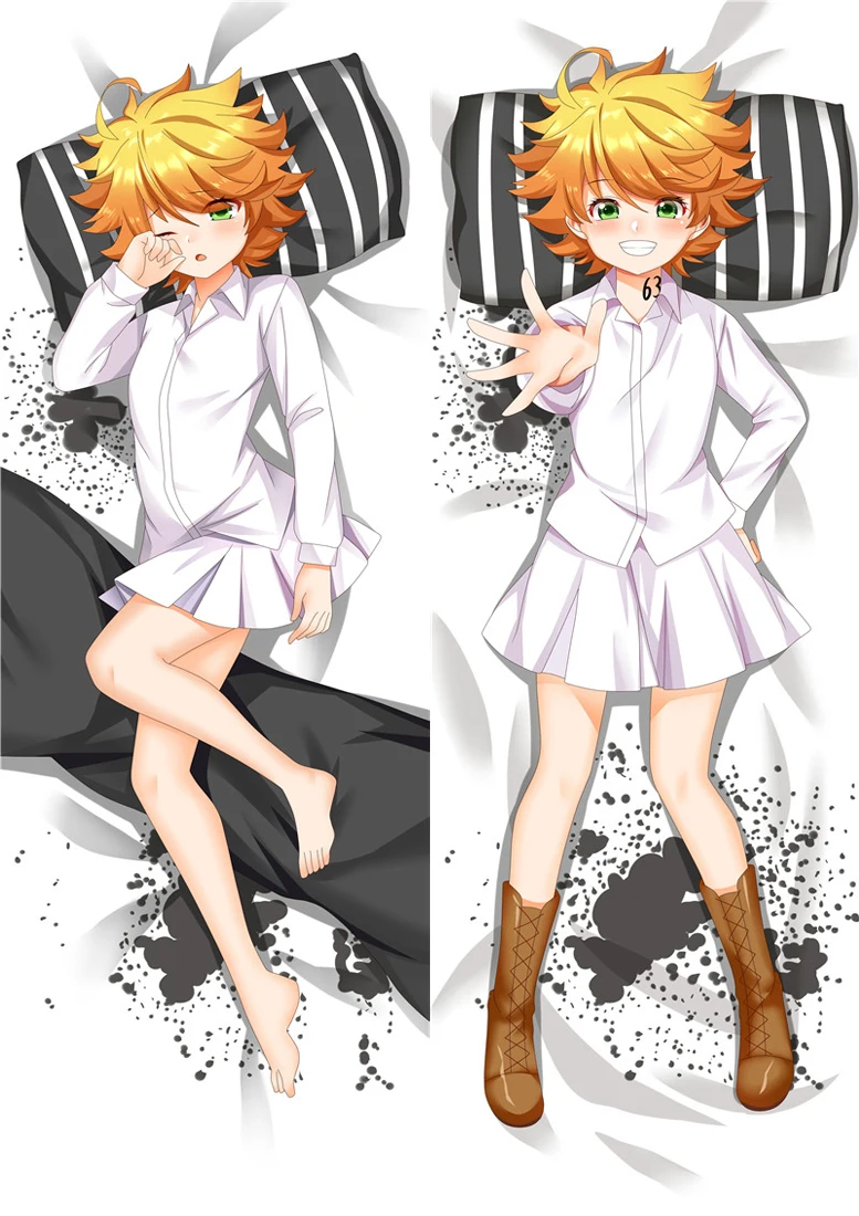 

180CM The Promised Neverland Hugging Body Pillow Case Cartoon Comic Pillow Bedding Pillowcase Dakimakura Animation Peripherals