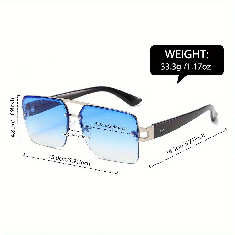 1 x Doppelstrahl-Modebrille, Unisex und ein Muss für die Gestaltung trendiger Look – Detail 6
