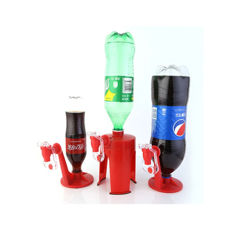 Novelty Saver Soda Beverage Dispenser Bottle Coke Upside Down Drinking Water  Dispense Machine Switch for Gadget Party Home Bar - AliExpress