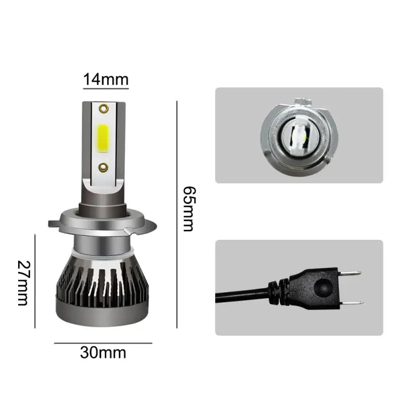 Ampoule HPC 80W LED H7 - Antibrouillard Blanche 