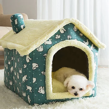 Soft cat house with removable cushion pad 4