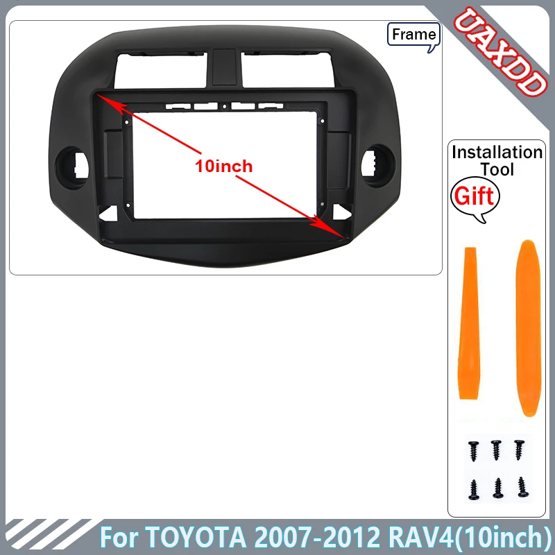 に適合する RAV4 2001 2002 2003 2004 2005 2006 9インチ カーフェイシア ビデオパネル プレーヤー 9インチビデオ パネルプレーヤーオーディオダッシュ2DINフレームダッシュボードマウントキットカーフェイシア RAV4 2001 20 ステレオラジオ  フェイシアフレーム 9インチ ... ラジオフェイシアフレーム 2DIN インストールパネル ダッシュボード に適合する RAV4 RHD 2013-2018 9インチ
