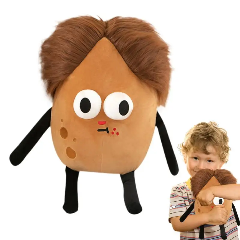 

Плюшевая подушка, набивная подушка в виде картофеля с забавными выражениями, настольные плюшевые украшения, яркая для спальни, кабинета, автомобиля
