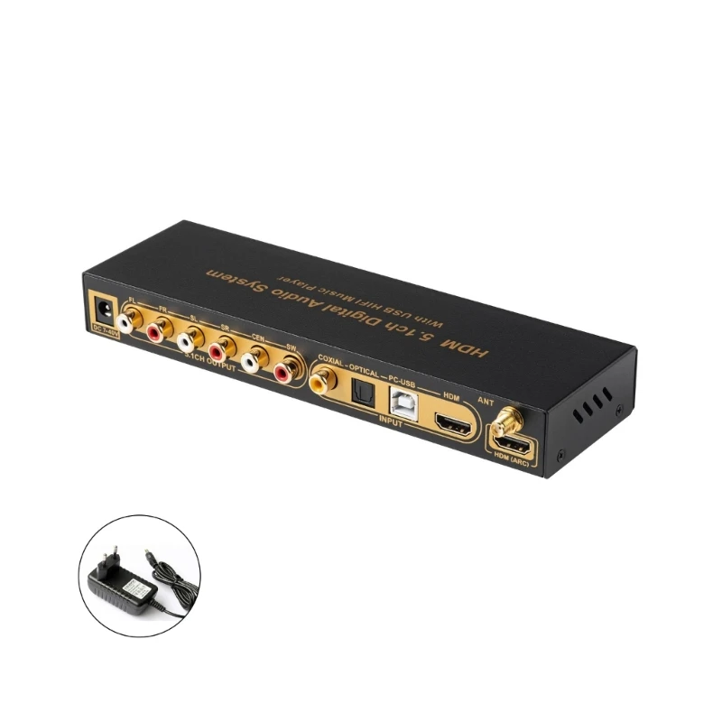 Decodificadores de Som de 5.1 Canais Leitor Usb Que Alterna Automaticamente para os Últimos Decodificadores de Funções de Ud851b - Image 4