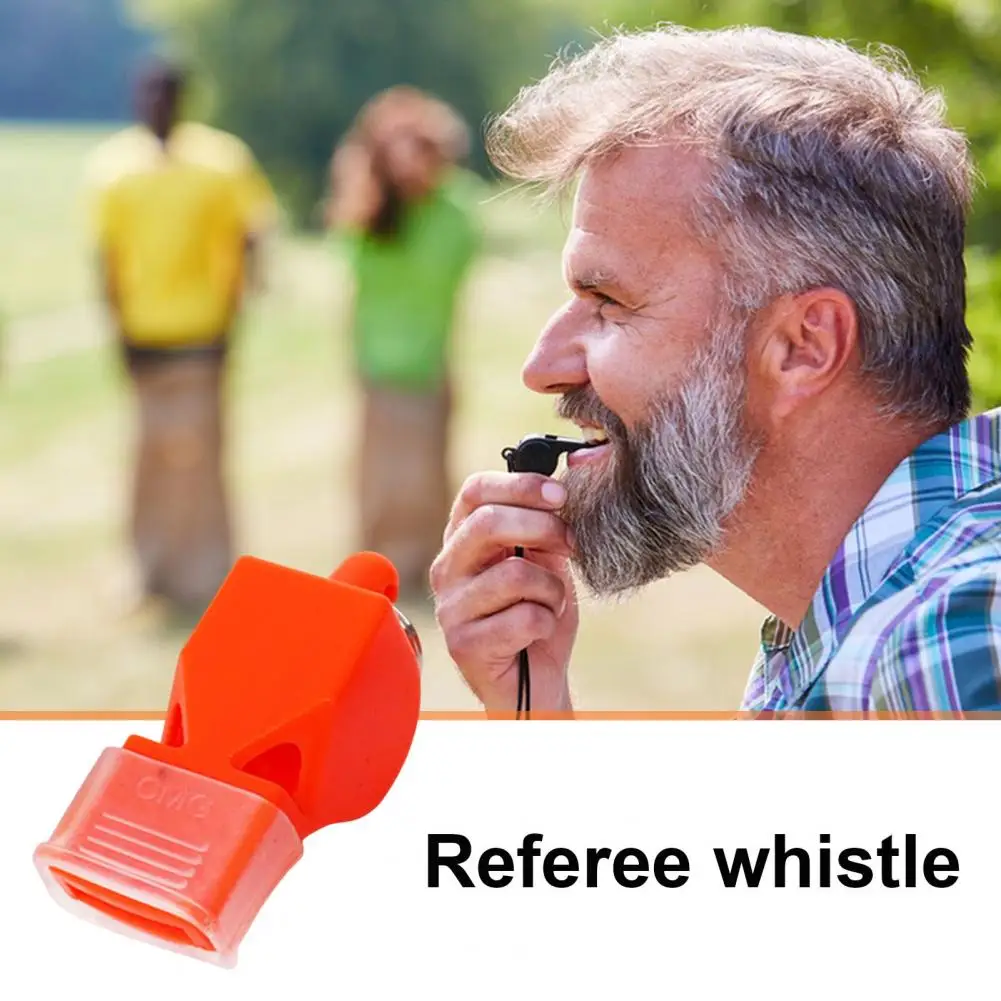 

Судейский свисток, свисток с защитой рта, профессиональный свисток для выживания для тренировок на открытом воздухе, набор для футбола, баскетбола, арбитры 2