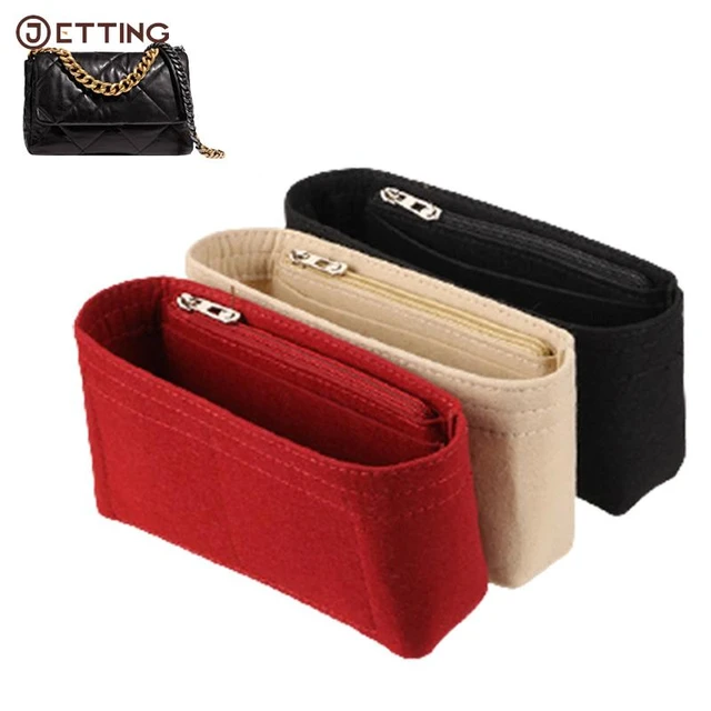 TINBERON Wallet Insert and Chain Strap Transformation Crossbody Bag T Chain  Strap Felt Wallet Insert Bag Liner Purse Accessories - AliExpress