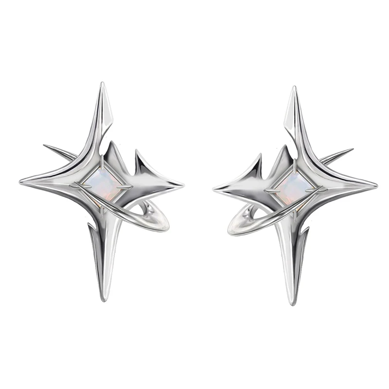 MASW Original Design Cool Style High Quality Brass Thick Silver Plated Star Earrings For Women Jewelry 2023 Trend New Gift 5