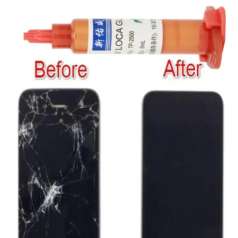 Outil de réparation de téléphone portable transparent optique, colle UV  liquide, colle arina pour écran tactile de téléphone portable, 5 ml, 10ml -  AliExpress