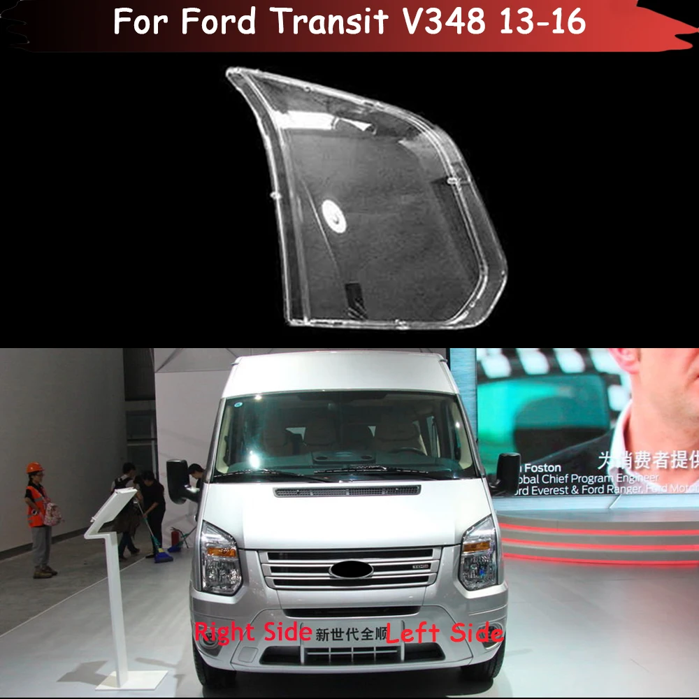 

Car Headlamp Light Case Transparent Lampshade Lamp Shell Headlight Lens Glass Cover For Ford Transit V348 2013 2014 2015 2016