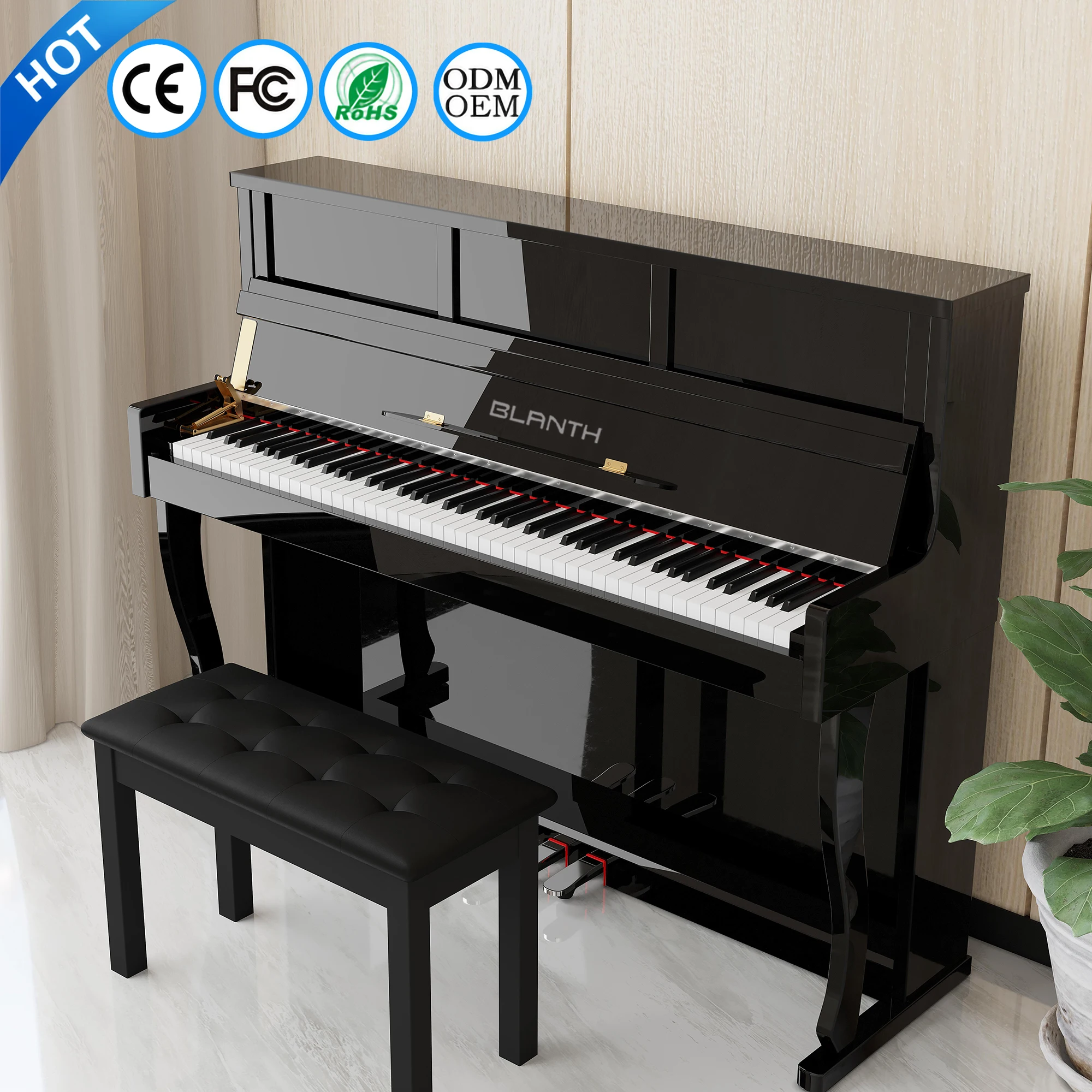 Acoustic Piano Keyboard Electronic Piano Digital 88 Weighted Keys