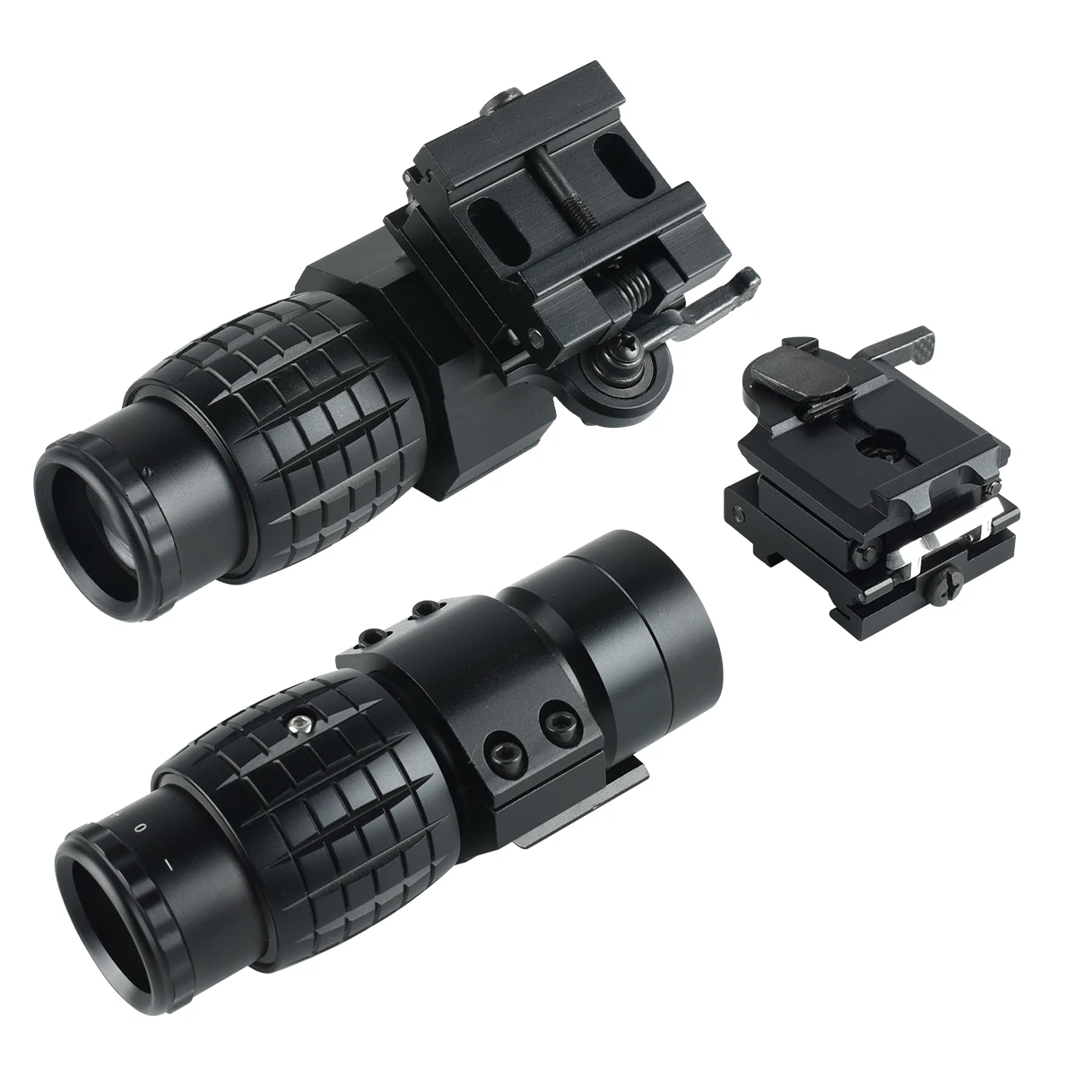 Tactical 3X Magnifier Optics Sight Flip-up Mount 553 558 Red Green Dot Sights for 20mm Rail Hunting Firearms Airsoft