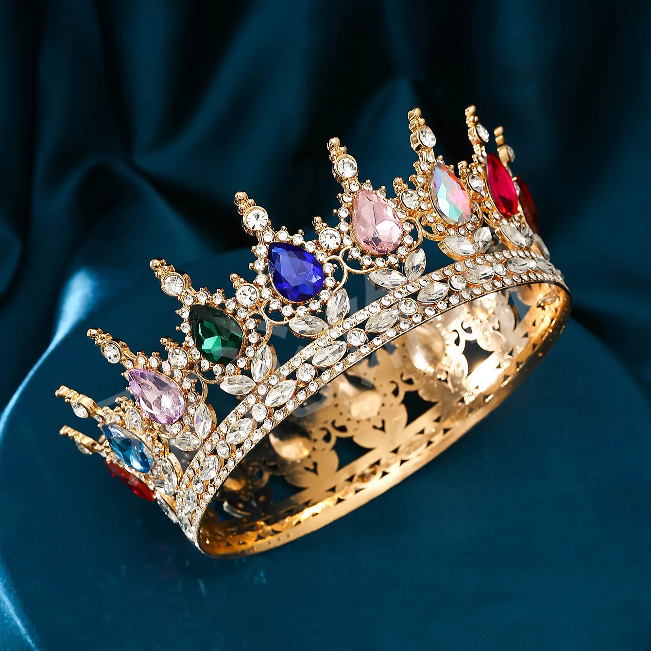 1 pezzo Nuova corona nuziale in stile barocco a forma di pavone con strass, perfetta per matrimoni, festival e feste di compleanno delle donne | SHEIN ALIA