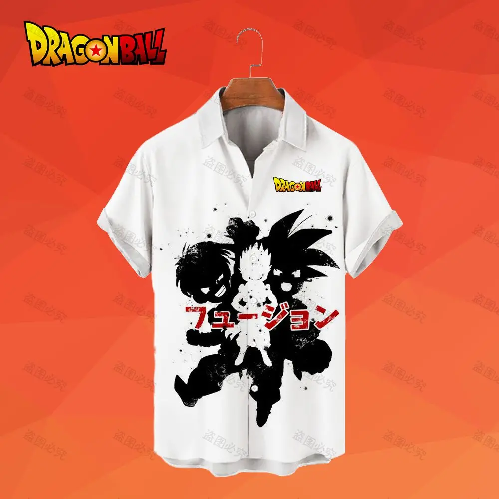 

Dragon Ball Z Men's Shirts Vegeta Harajuku Hawaiian Shirt 2023 Summer Goku Y2k Anime Tops Oversized 5XL Super Saiya Beach Style