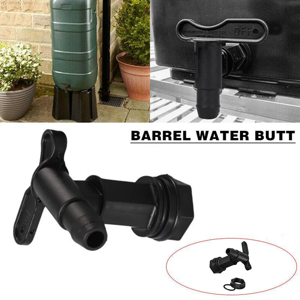 

Brand New High Quality Hot Sale Home & Garden Faucet Black Blue Useful Water Butt Tap Adaptor Beer Home Rain Brew