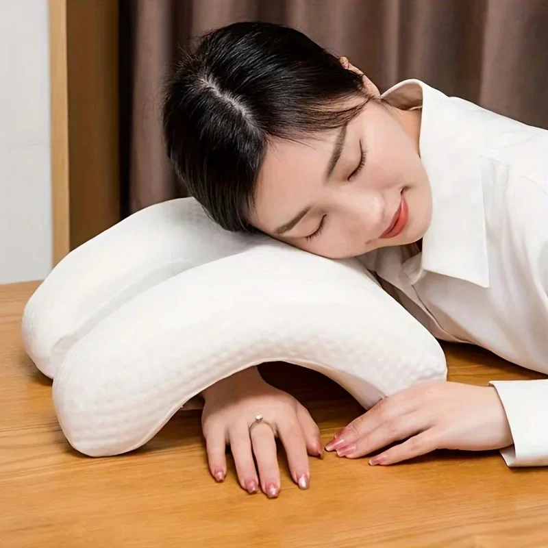 1 couple arm pillow slow rebound pressure pillow memory foam travel arch U-shaped pillow 2